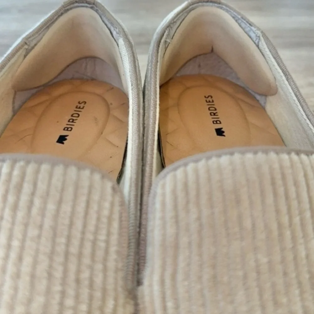 Birdies The Swift Corduroy Oatmeal‎ Slip On Loafers 7.5